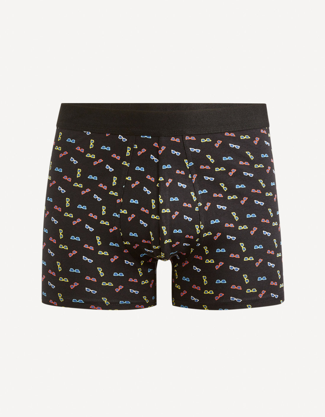 Stretch Cotton Boxer Shorts - Black_FIGLASSES_BLACK_01