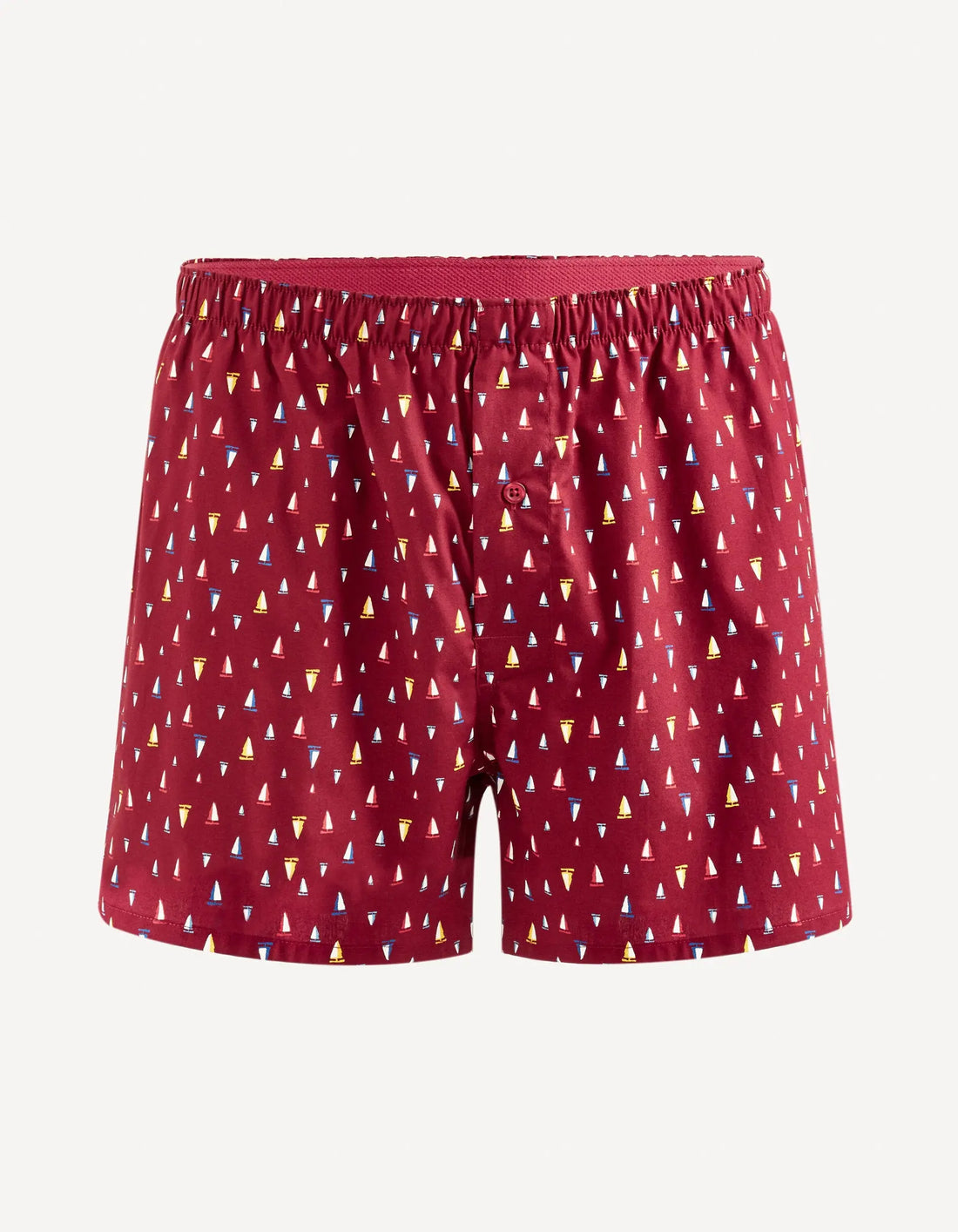 100% Cotton Boxer Shorts_FINAVIRE_BURGUNDY_01