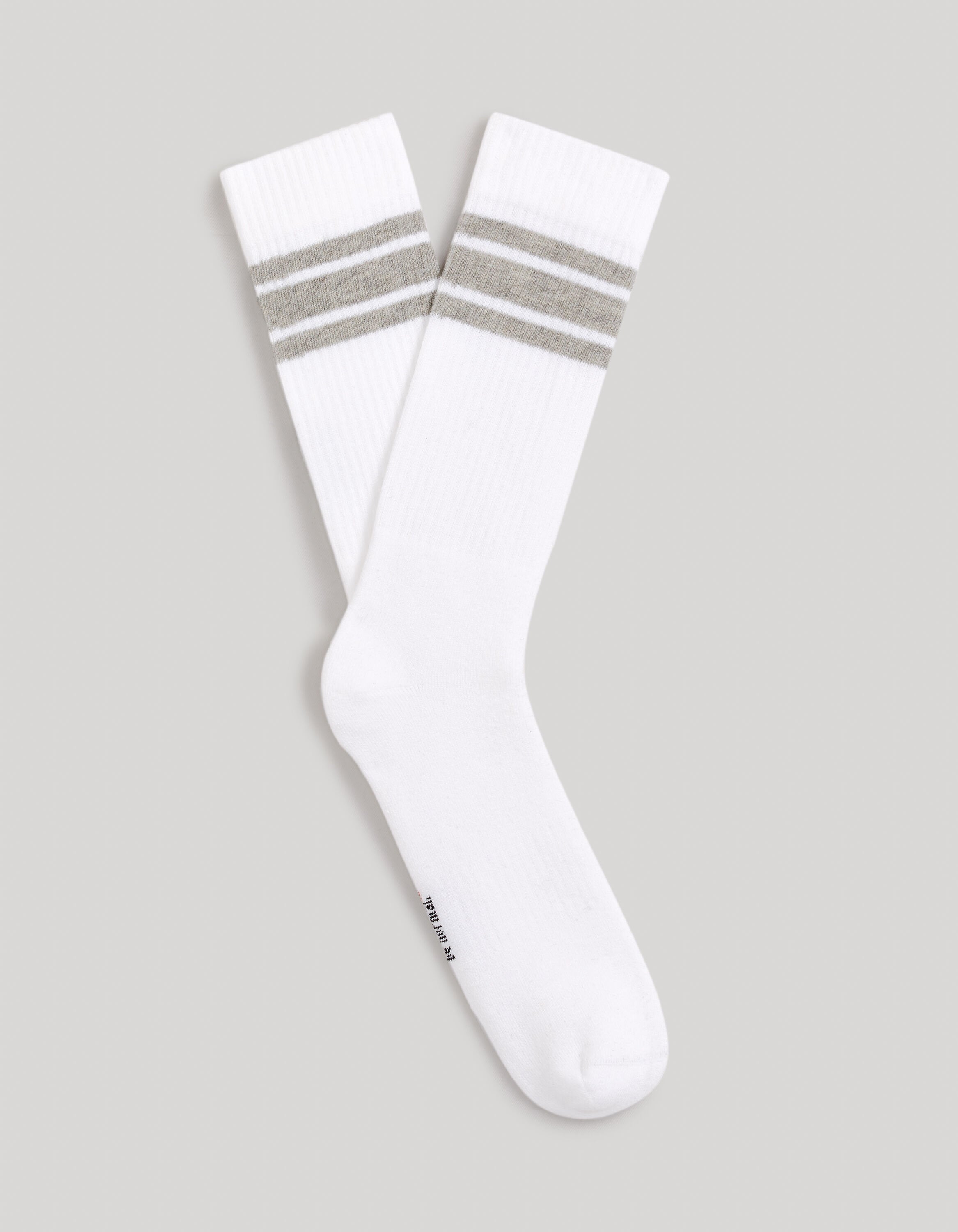 Mid-Cut Cotton Sports Socks_FISORUN_WHITE_01