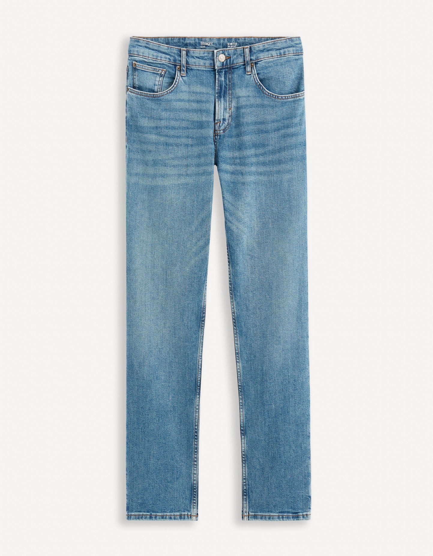C15 Straight Jeans 3 Lengths Stretch - Double Stone_FOBASE15_DOUBLE STONE_02