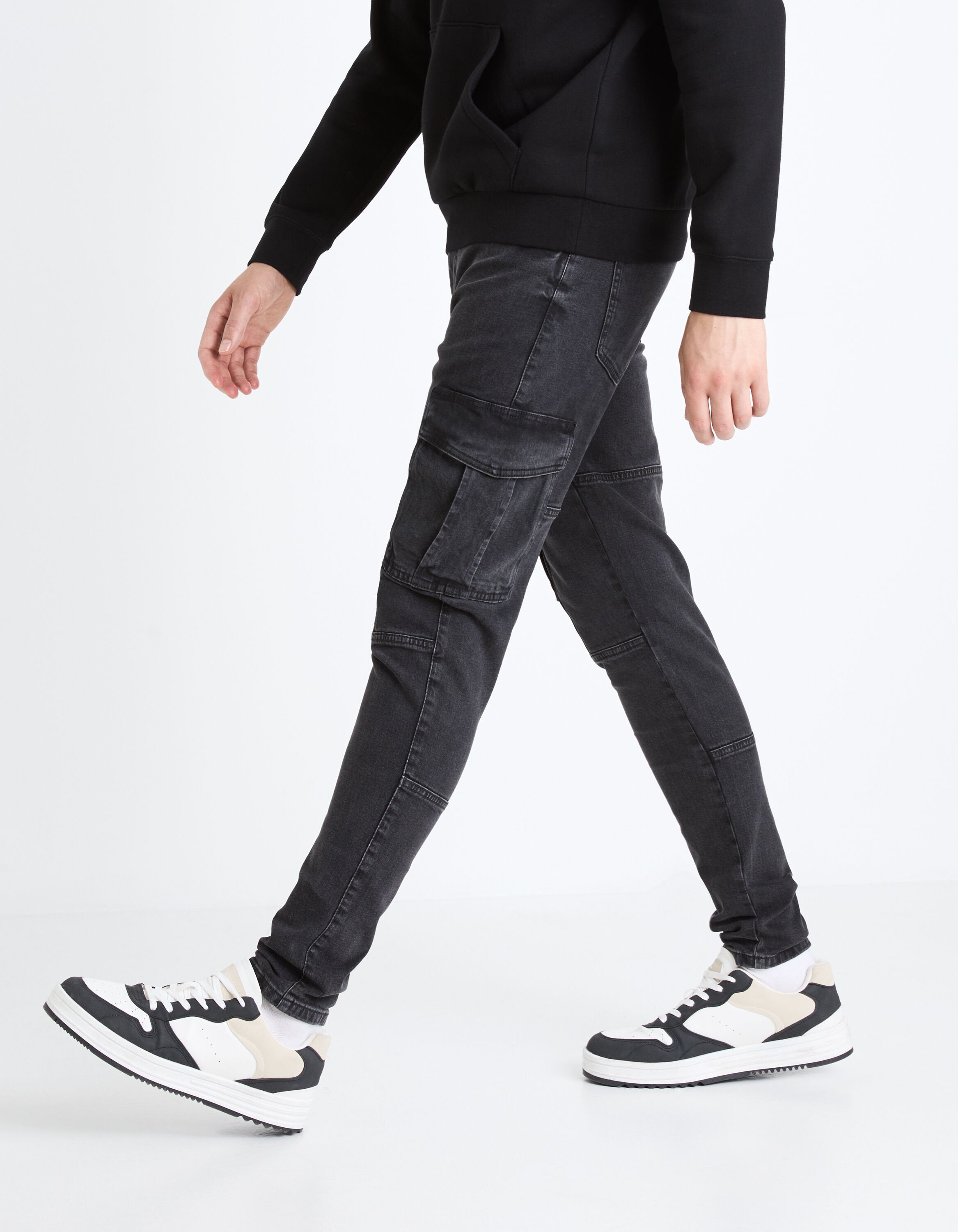 C45 Stretch Skinny Jeans_FOCODY_NOIR_05