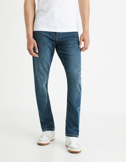 C15 Straight Jeans 3 Lengths Stretch - Double Stone_FOKLO15_DOUBLE STONE_01