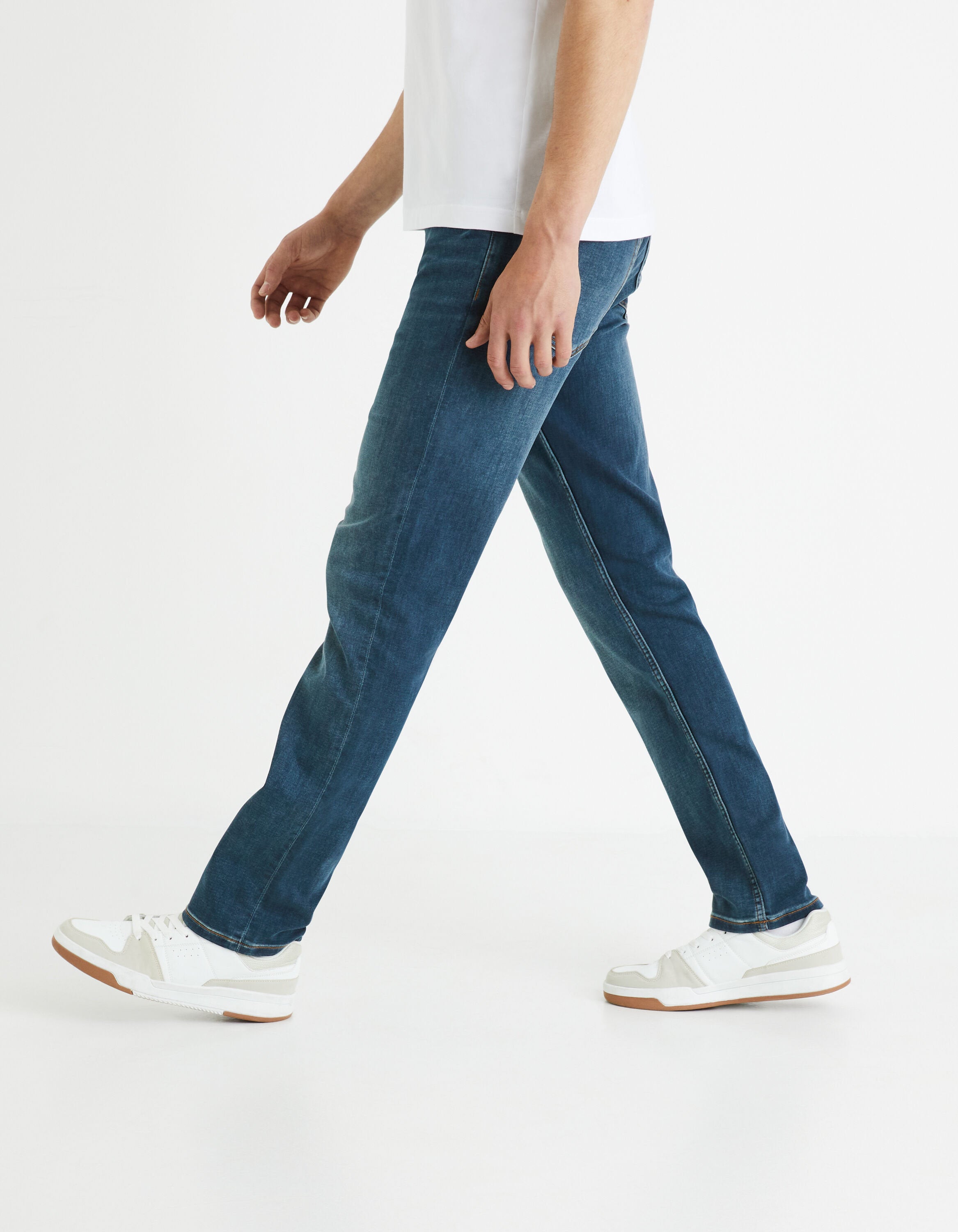 C15 Straight Jeans 3 Lengths Stretch - Double Stone_FOKLO15_DOUBLE STONE_05