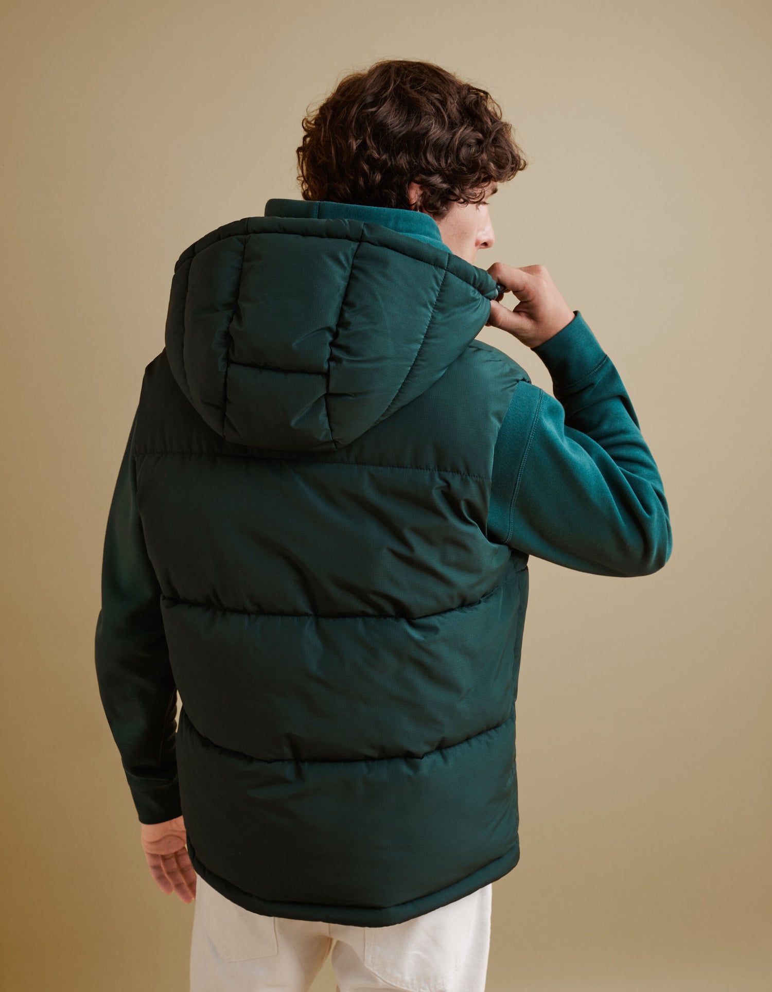 Sleeveless Down Jacket_FUBIANCO_GREEN_04