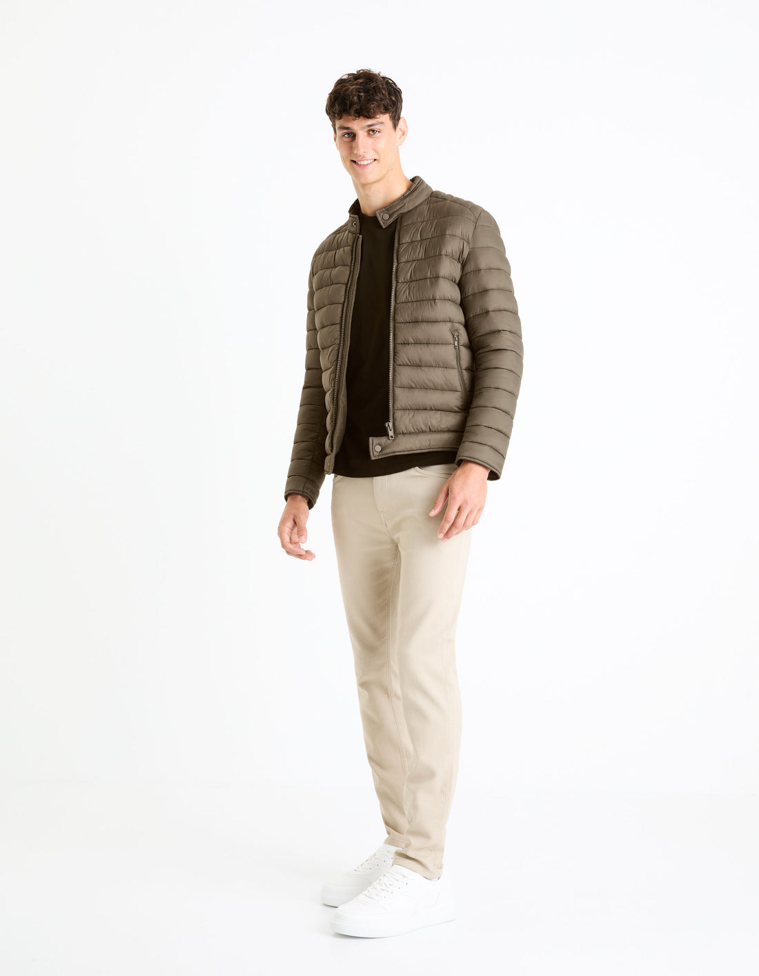 Biker Down Jacket_FUBLACK_KHAKI_02