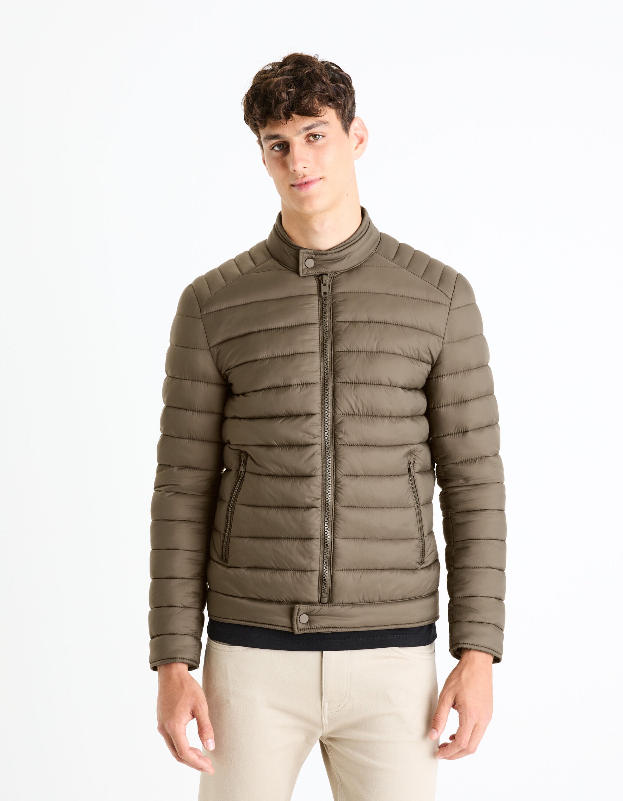 Biker Down Jacket_FUBLACK_KHAKI_06