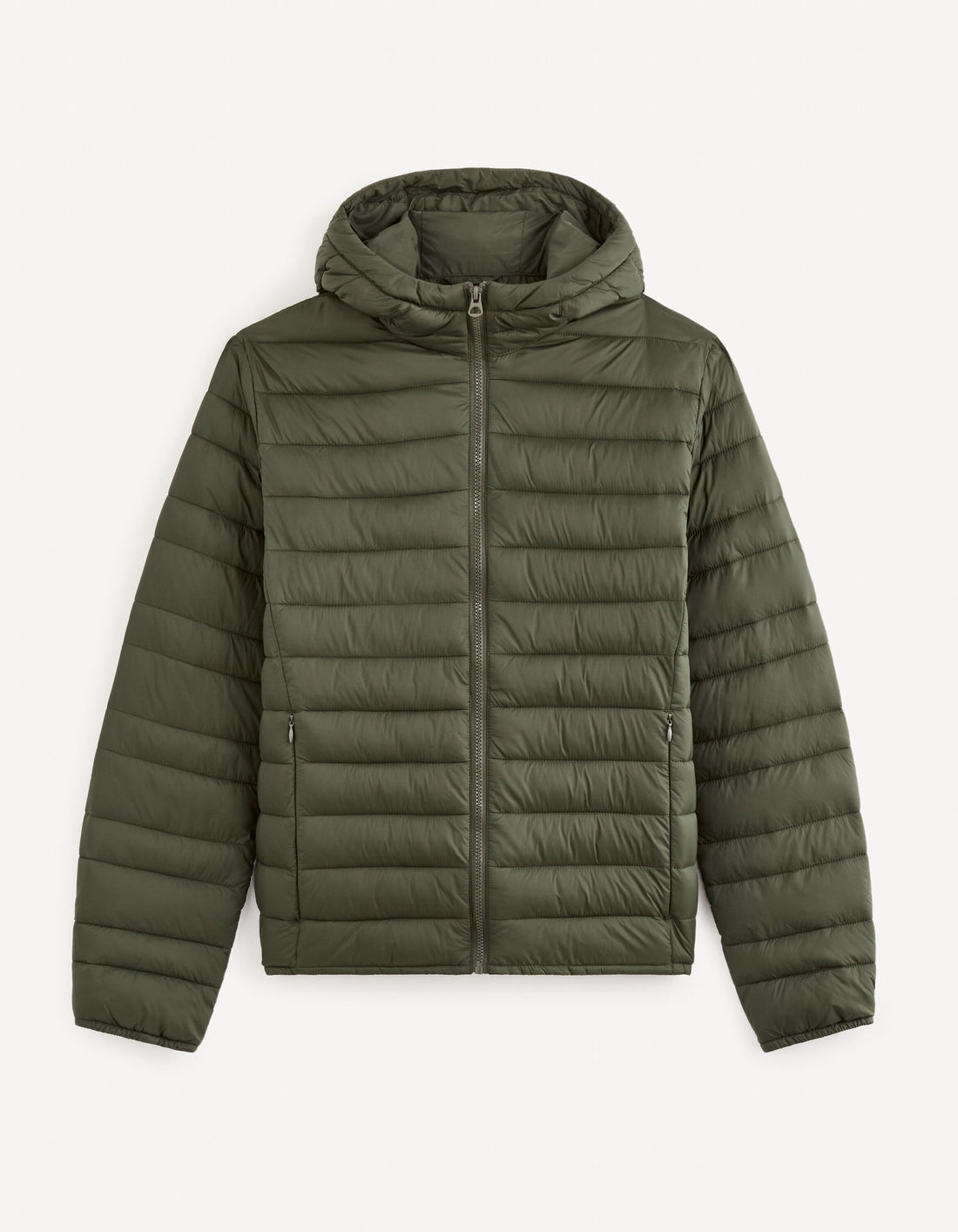 Light Hooded Down Jacket_FUBUBBLE_KHAKI_02