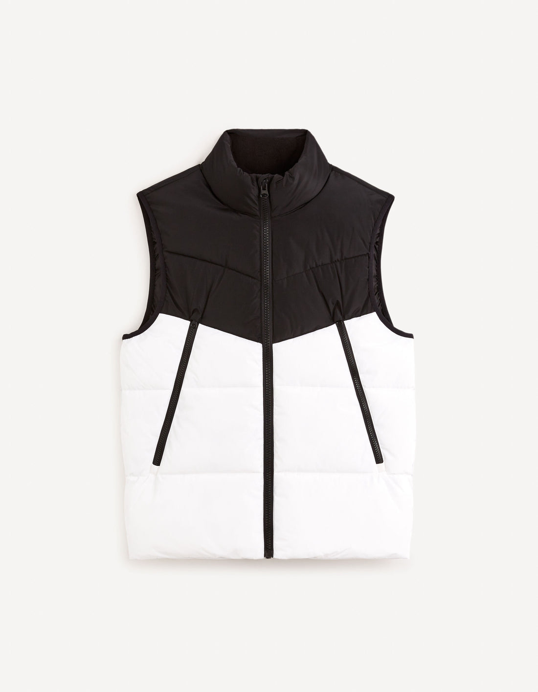 Warm Sleeveless Down Jacket - Black_FUCOREE_BLACK_02