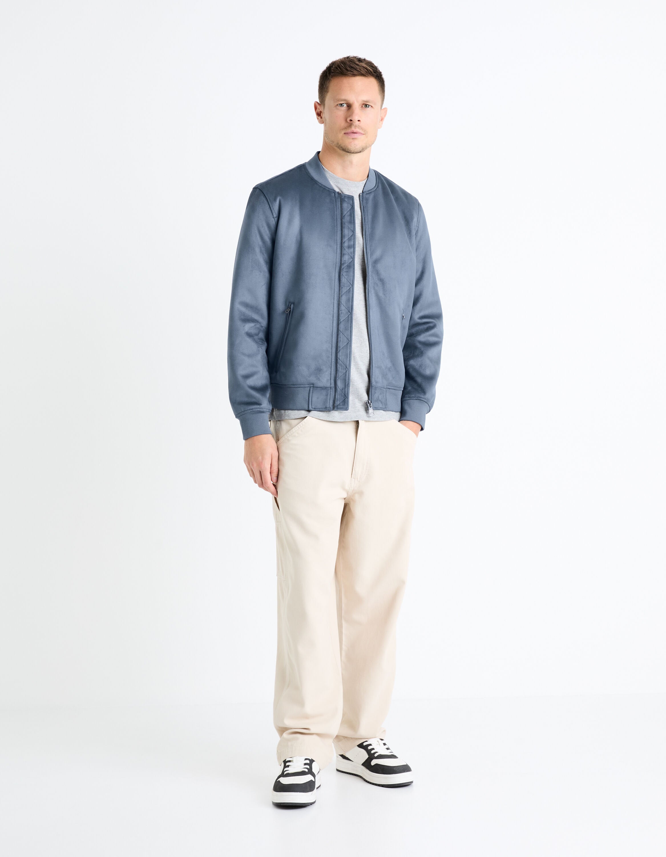 Faux Suede Bomber Jacket_FUDAIN2_BLUE_03