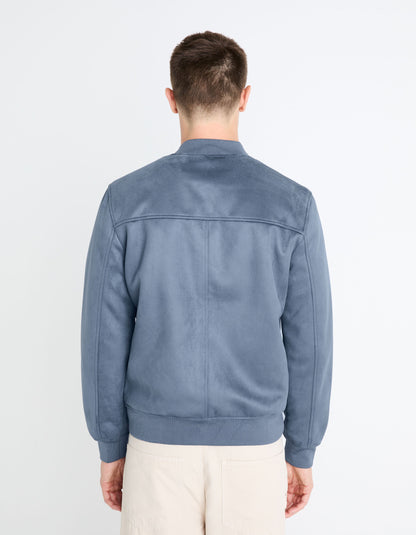 Faux Suede Bomber Jacket_FUDAIN2_BLUE_04