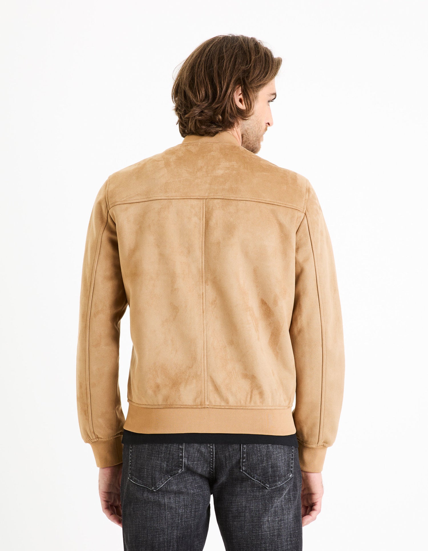 Faux Suede Bomber Jacket_FUDAIN2_TAUPE_04