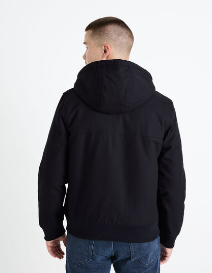 Sherpa Lined Down Jacket_FUHOODIE_NAVY_04