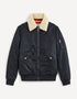 Bomber Down Jacket Lined With Sherpa_FUJAMESCOL_NAVY_01