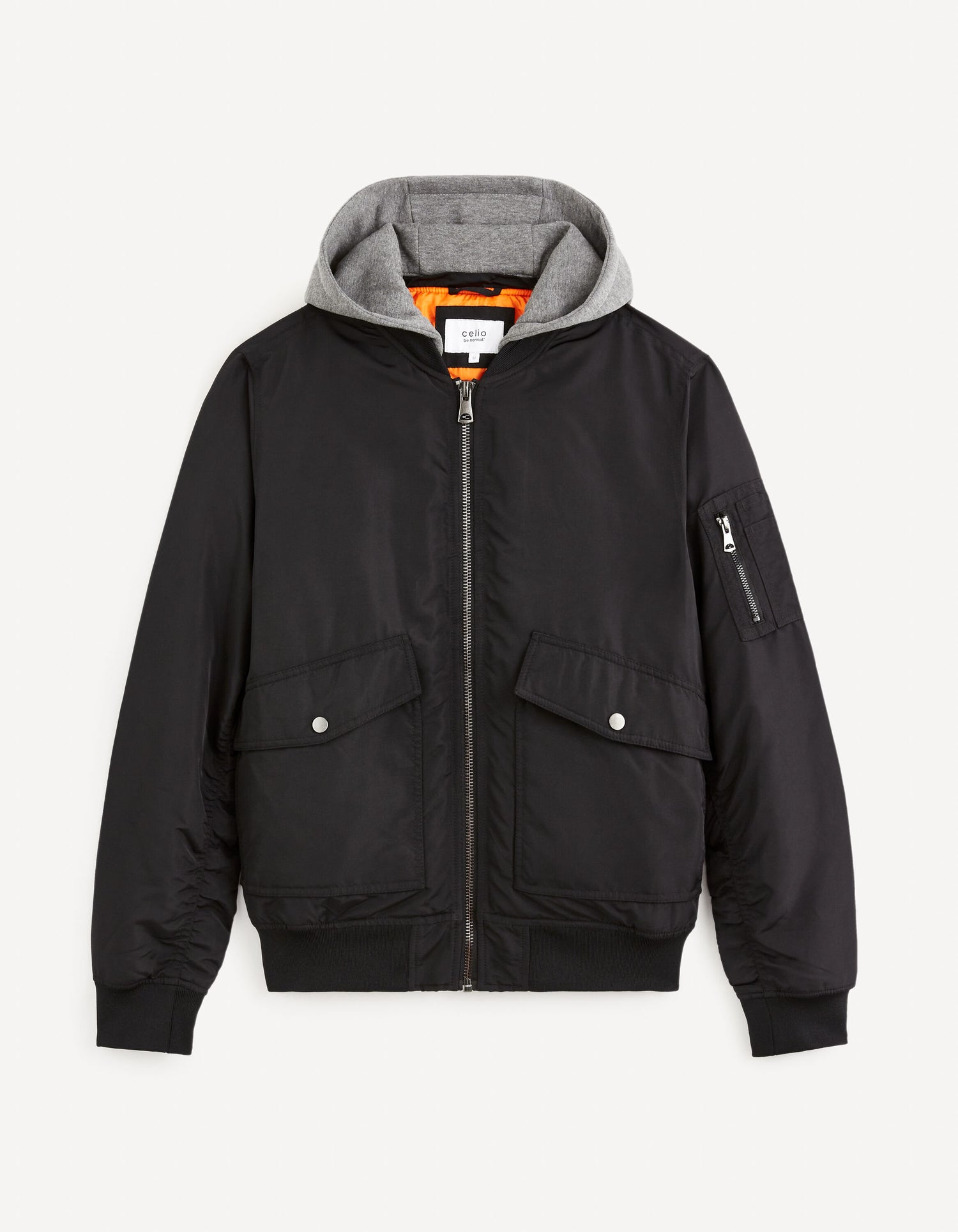 Bomber Down Jacket With Removable Hood_FUJAMESHOO_BLACK_02