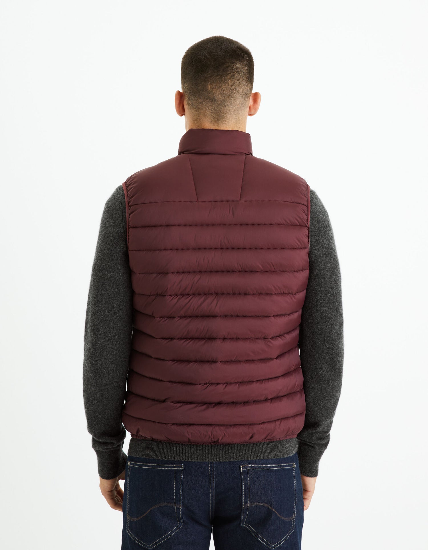 Light Sleeveless Down Jacket_FULOCK_BURGUNDY_04