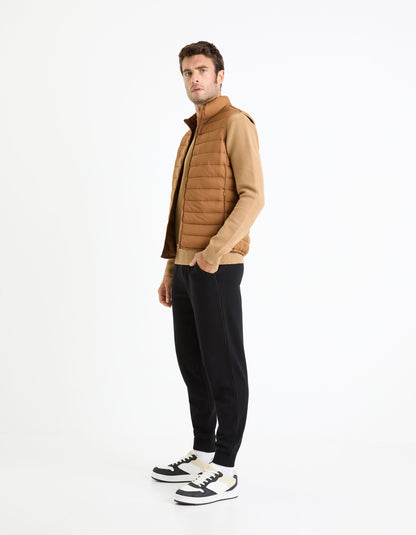 Light Sleeveless Down Jacket_FULOCK_CAMEL_02