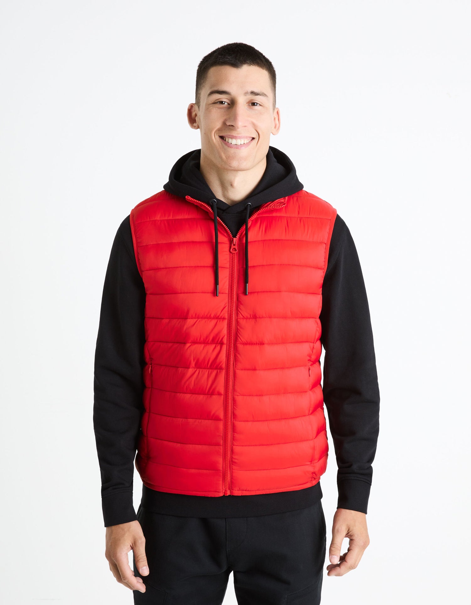 Light Sleeveless Down Jacket_FULOCK_RED_01