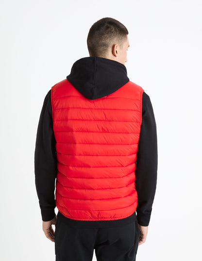 Light Sleeveless Down Jacket_FULOCK_RED_04