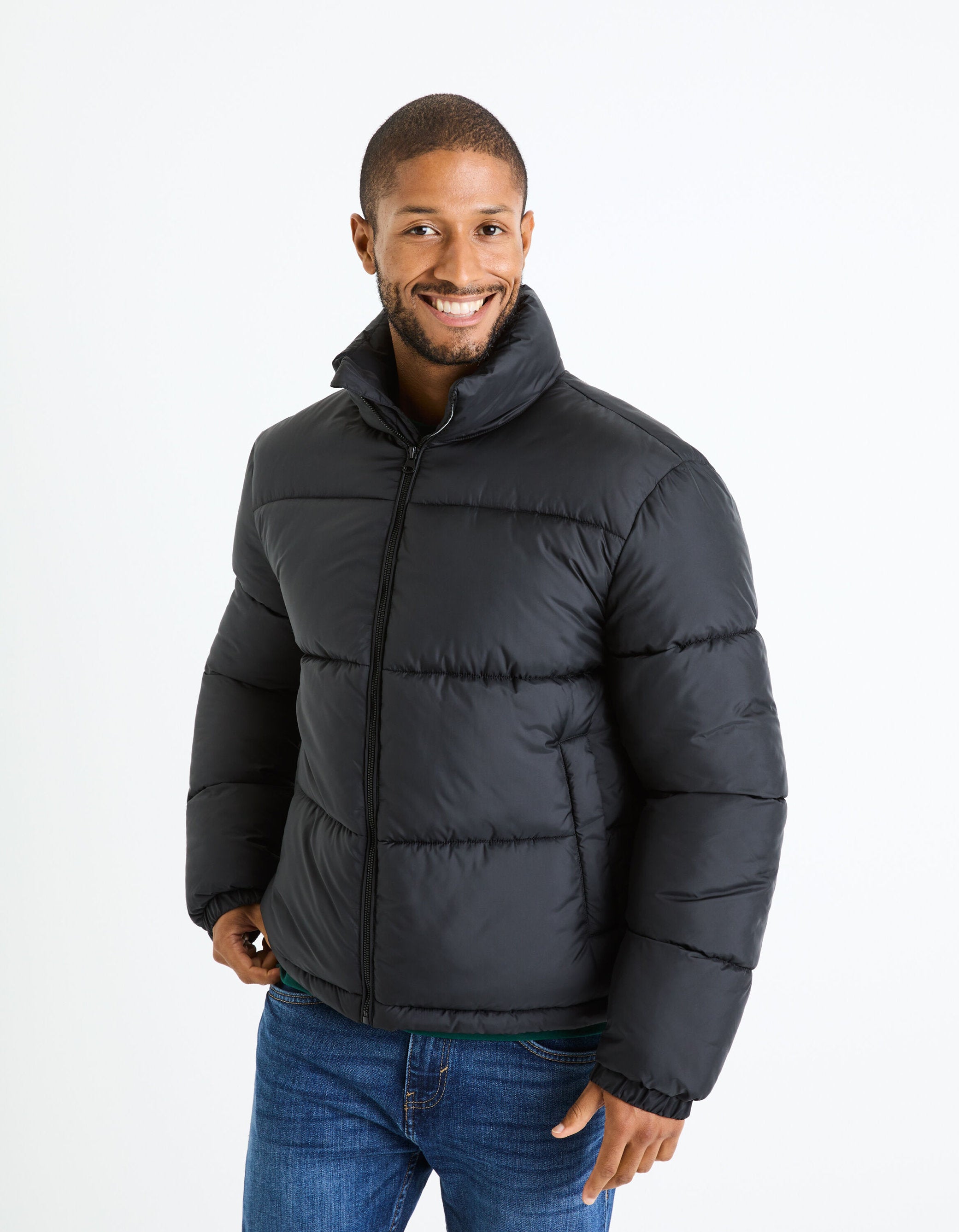 Stand-Up Collar Down Jacket_FUPARIGI_BLACK_01