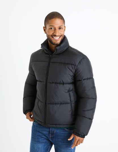 Stand-Up Collar Down Jacket_FUPARIGI_BLACK_01