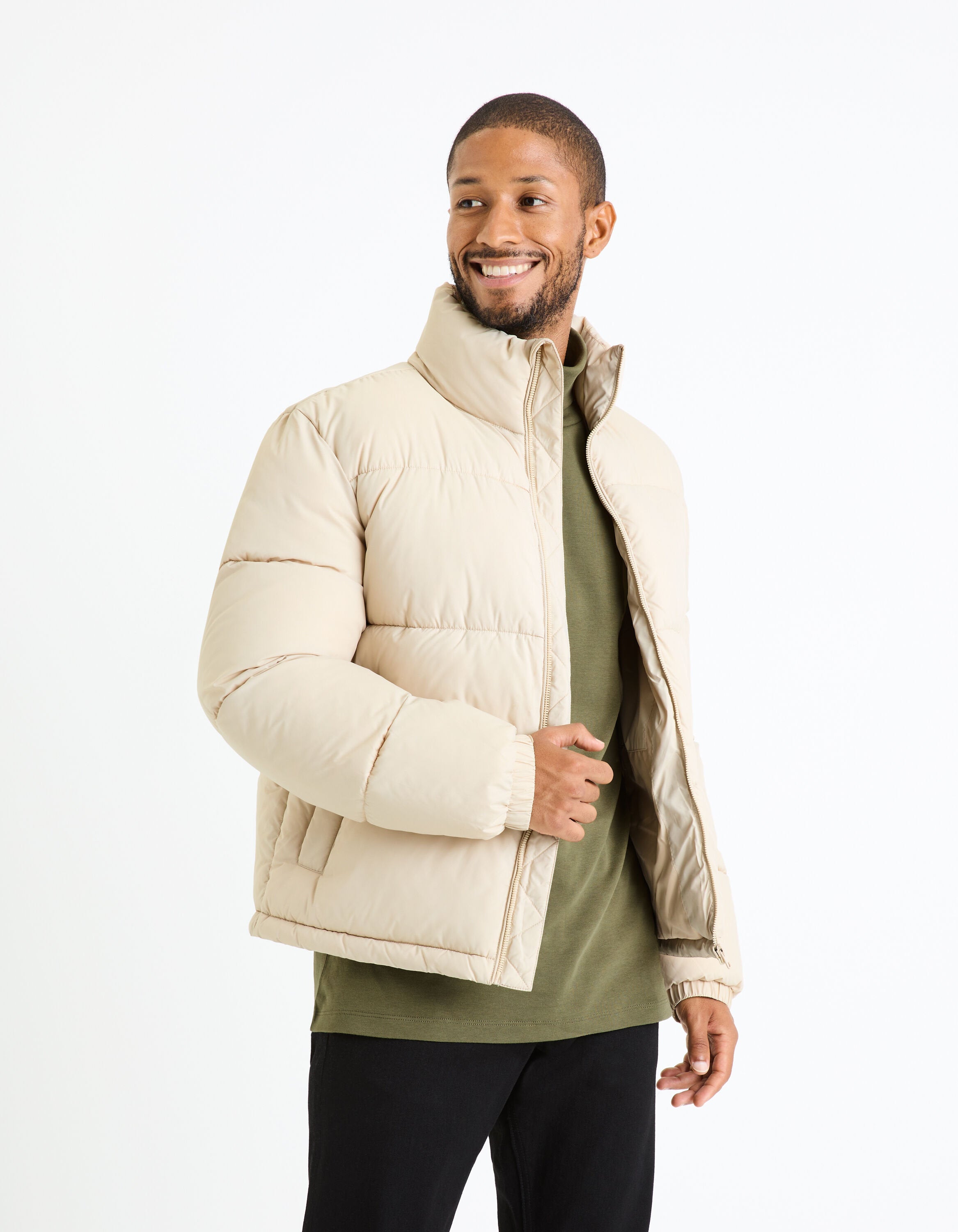 Stand-Up Collar Down Jacket_FUPARIGI_ECRU_01