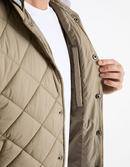 Hooded Bomber Jacket_FUQUILTED_BEIGE_06