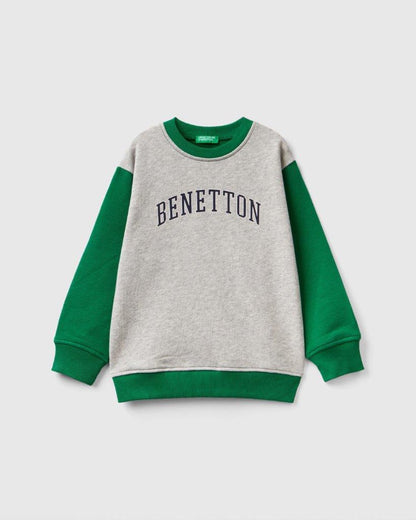 100% Cotton Sweatshirt Tracksuit With Logo _02