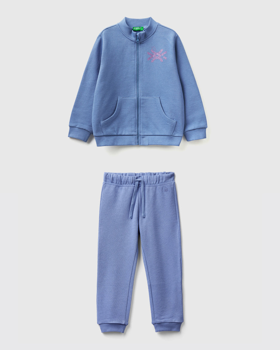 Organic Cotton Zip-Up Sweatshirt Tracksuit_01