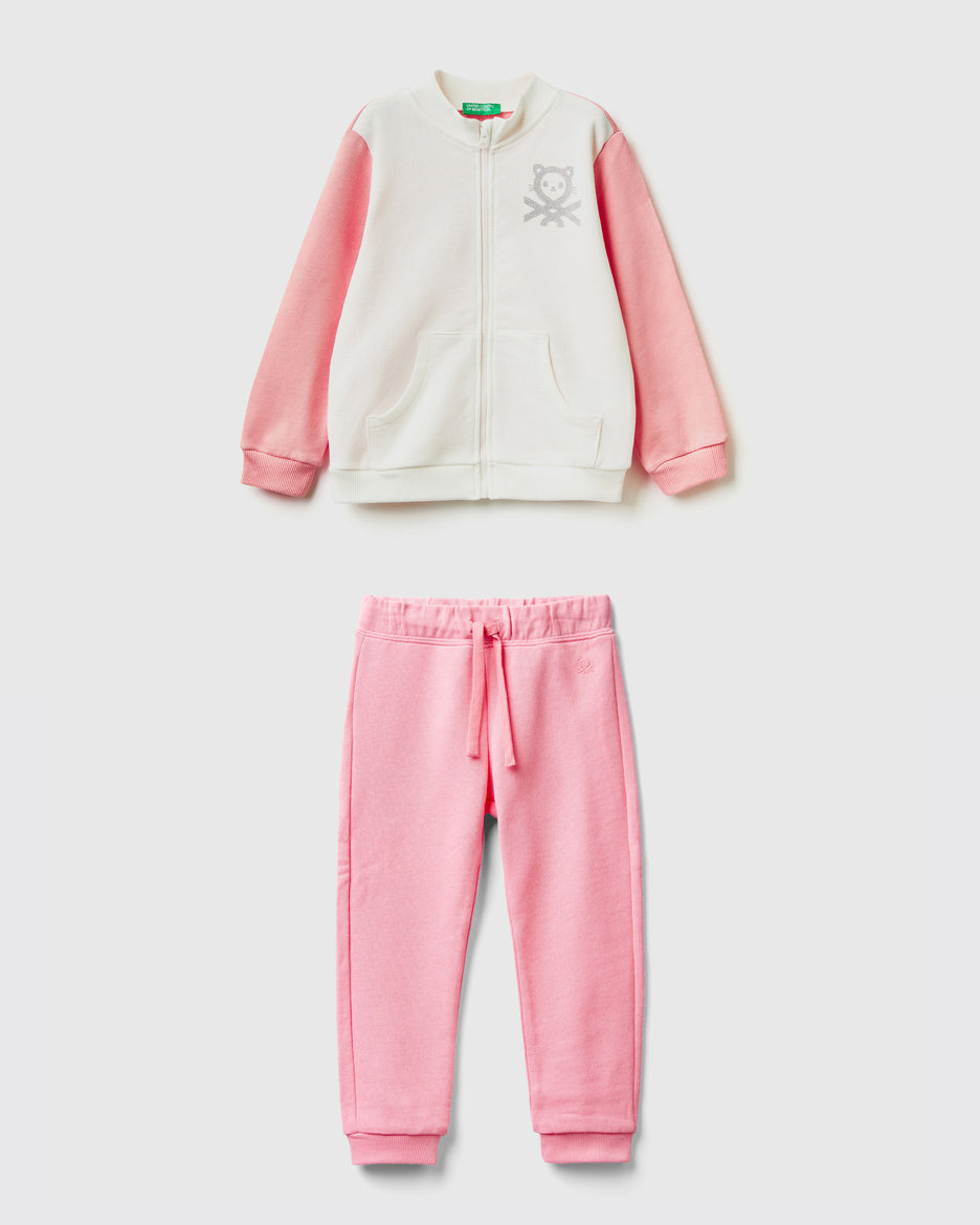 Organic Cotton Zip-Up Sweatshirt Tracksuit_01