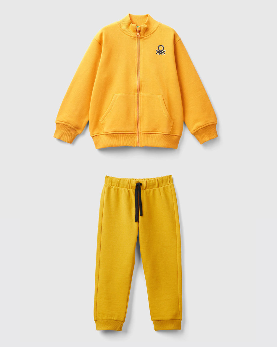 Organic Cotton Zip-Up Sweatshirt Tracksuit_01