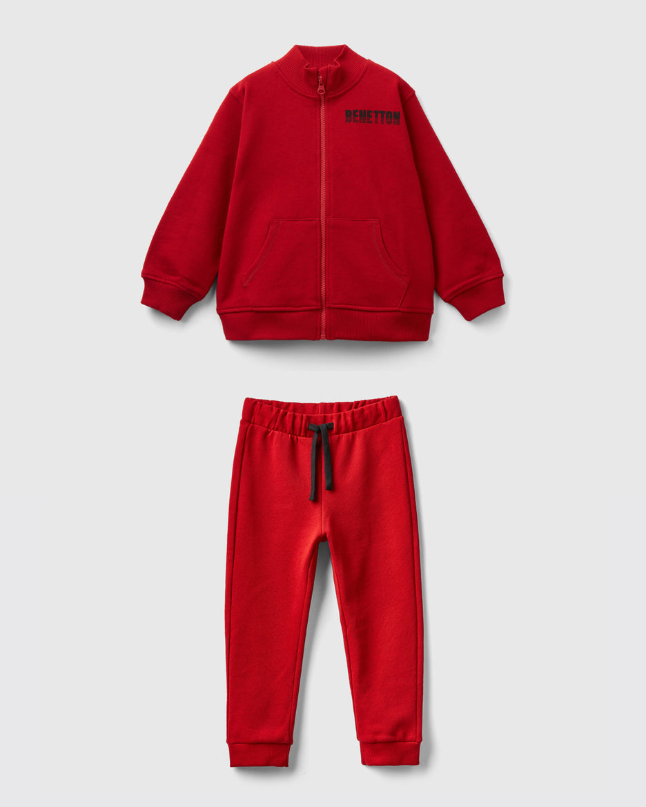 Organic Cotton Zip-Up Sweatshirt Tracksuit_01