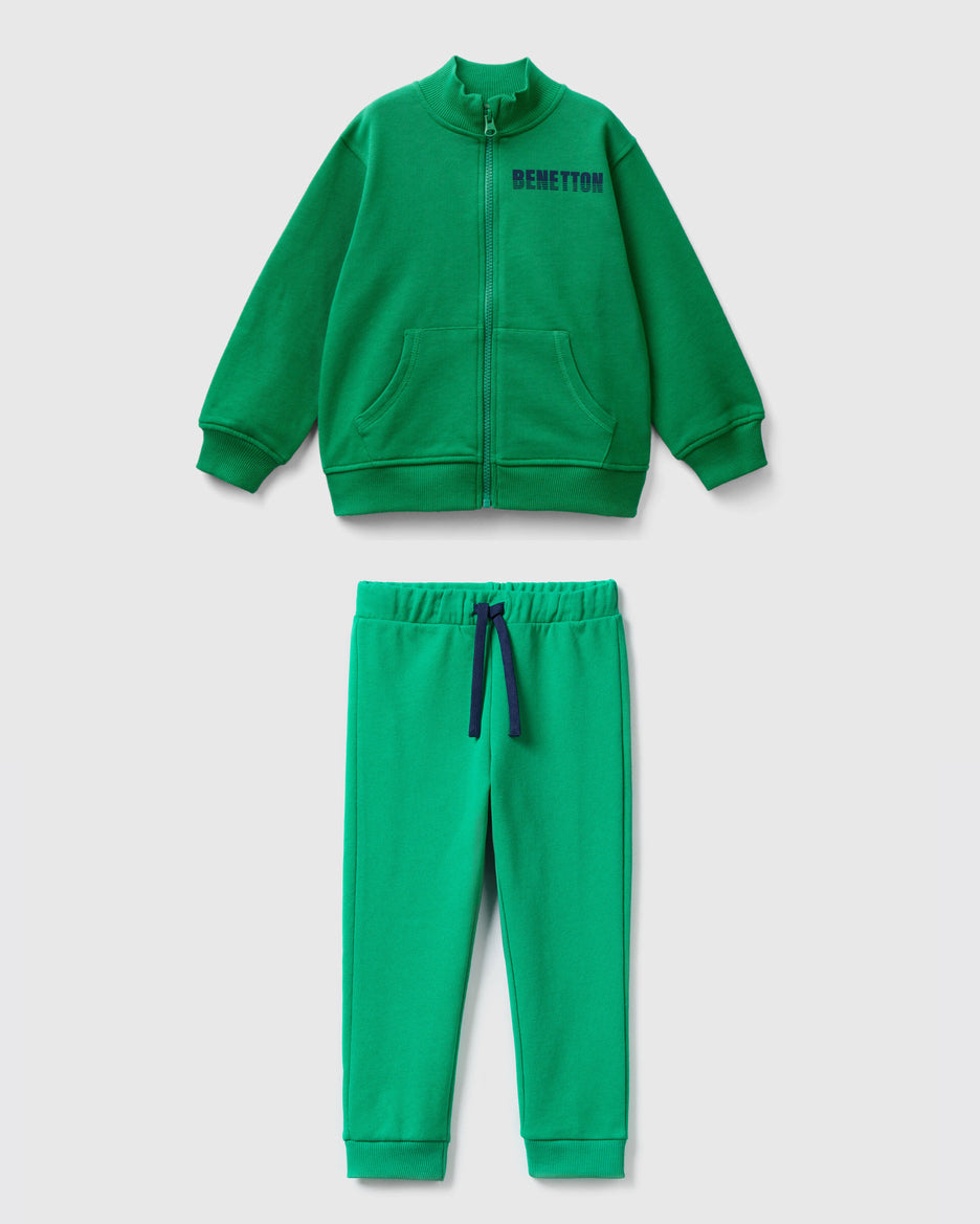 Organic Cotton Zip-Up Sweatshirt Tracksuit_01