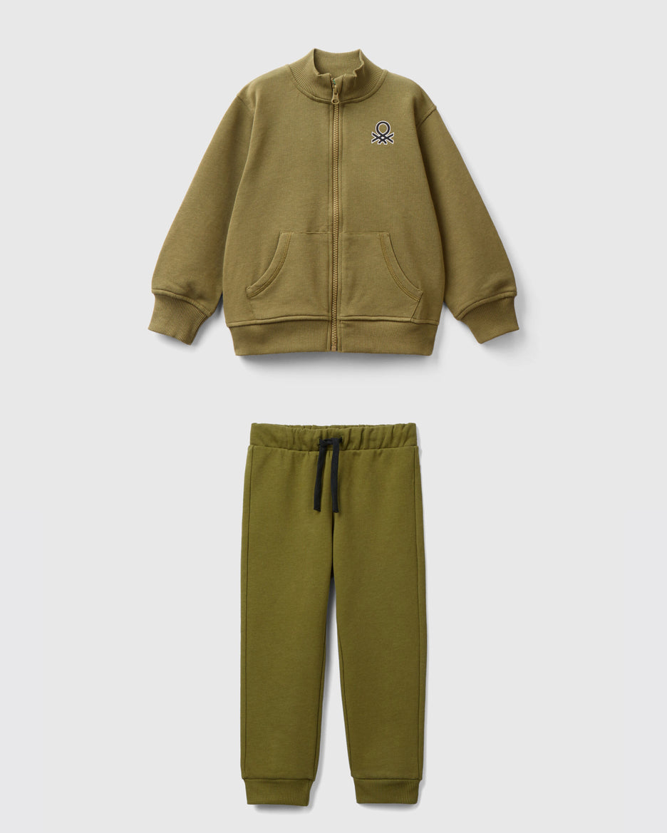 Organic Cotton Zip-Up Sweatshirt Tracksuit_01