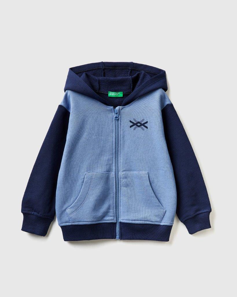 100% Cotton Hoodie Tracksuit With Logo_02