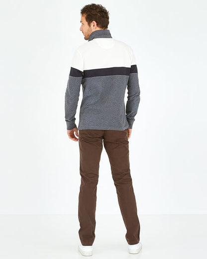 Brown Pantalon Chino Sans Pli Eden Park