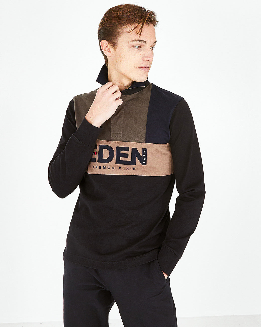 Black Maillot Manches Longues Eden Park