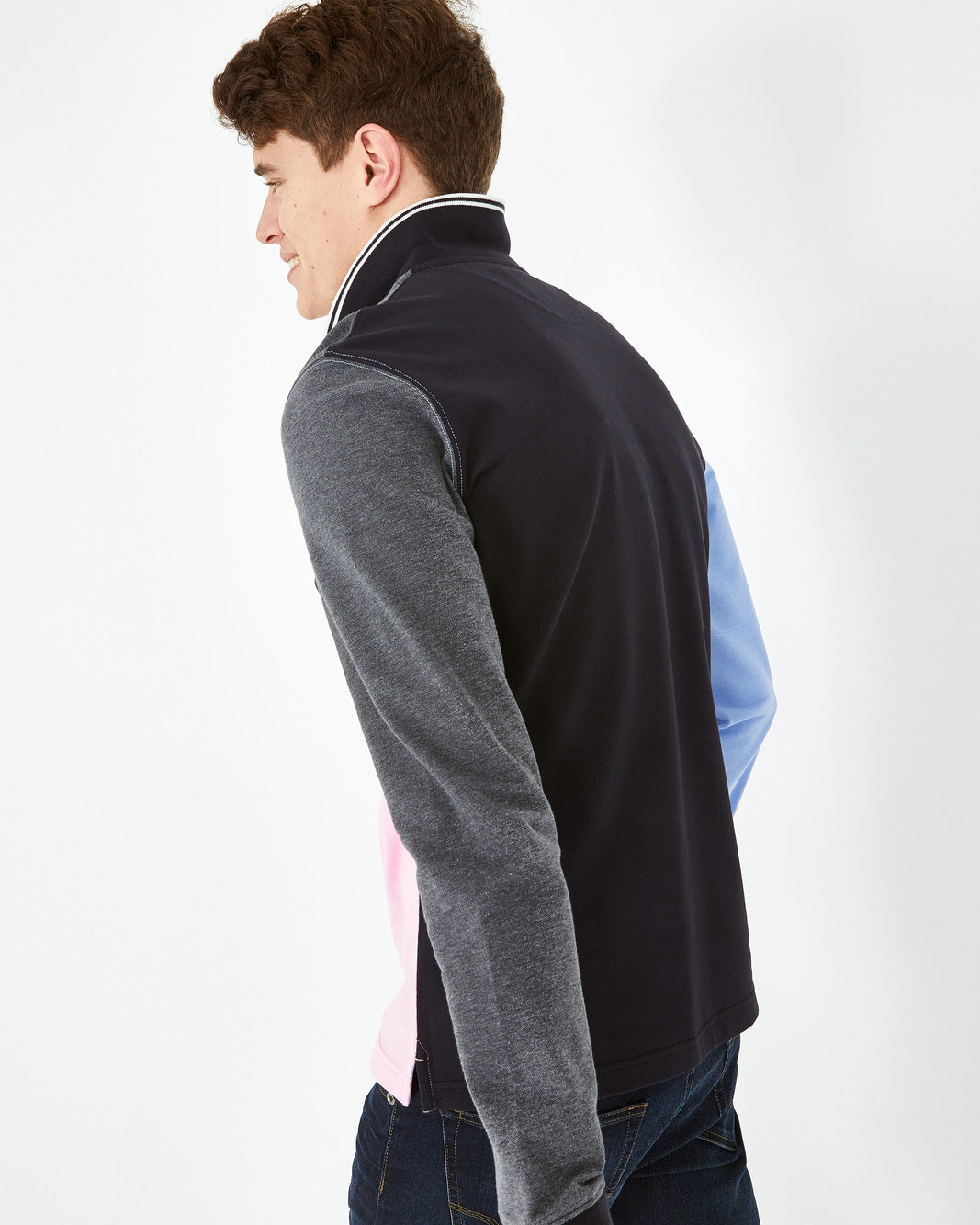 Light Blue Polo Manches Longues Eden Park