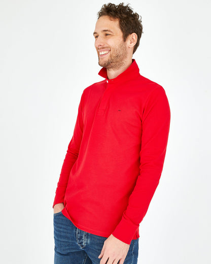 Red Polo Manches Longues Eden Park