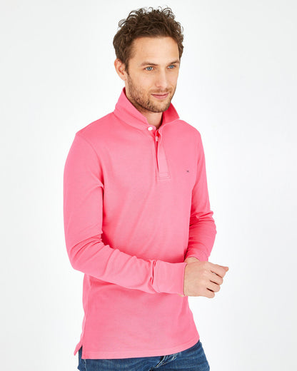 Pink Polo Manches Longues Eden Park