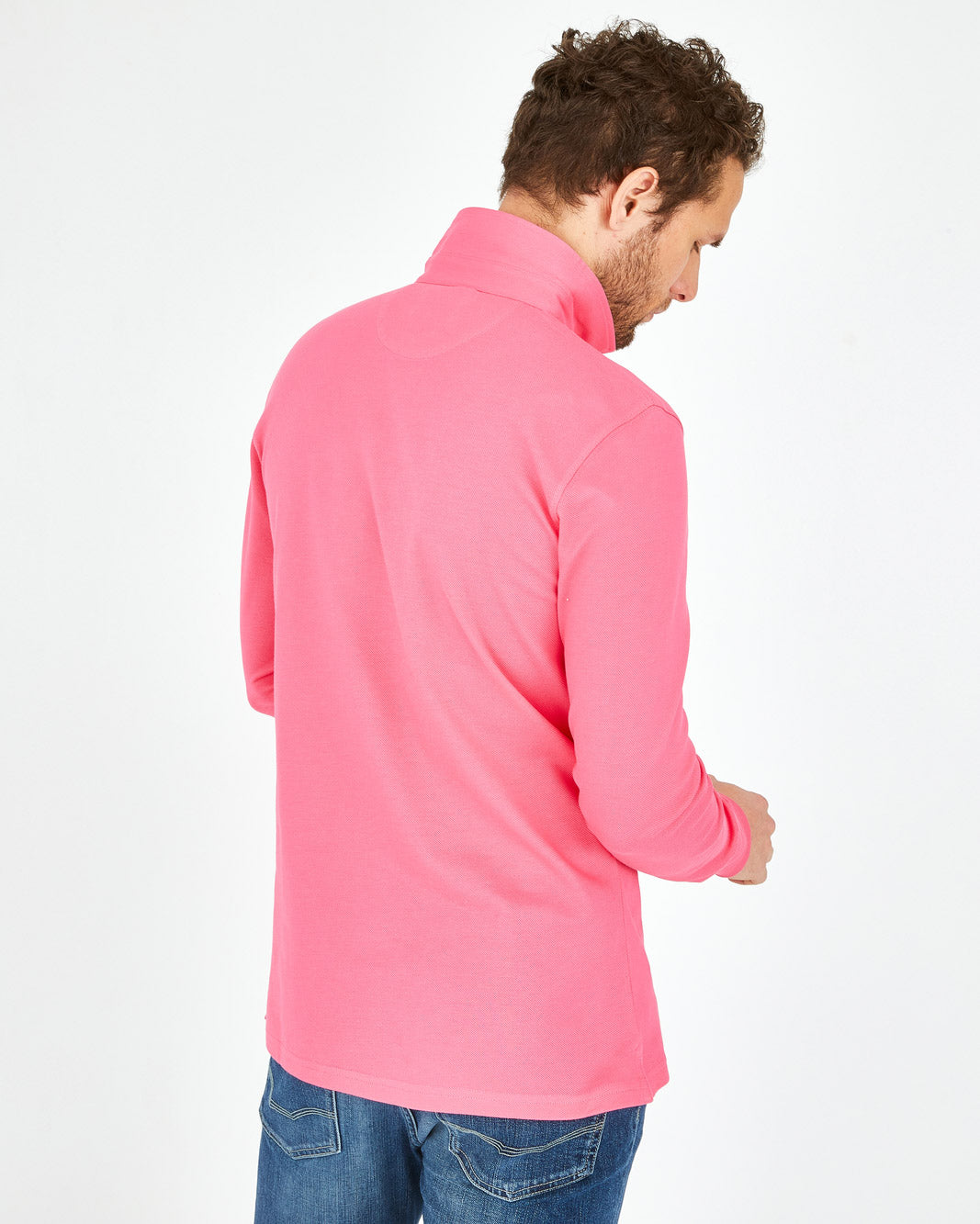 Pink Polo Manches Longues Eden Park