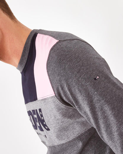 Dark Grey T-Shirt Manches Longues Eden Park