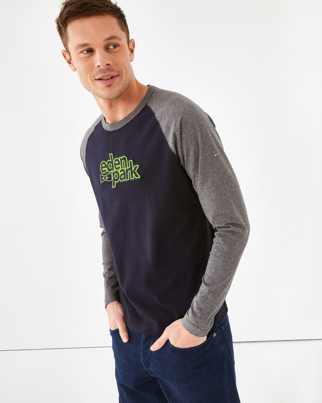 Dark Blue T-Shirt Manches Longues Eden Park