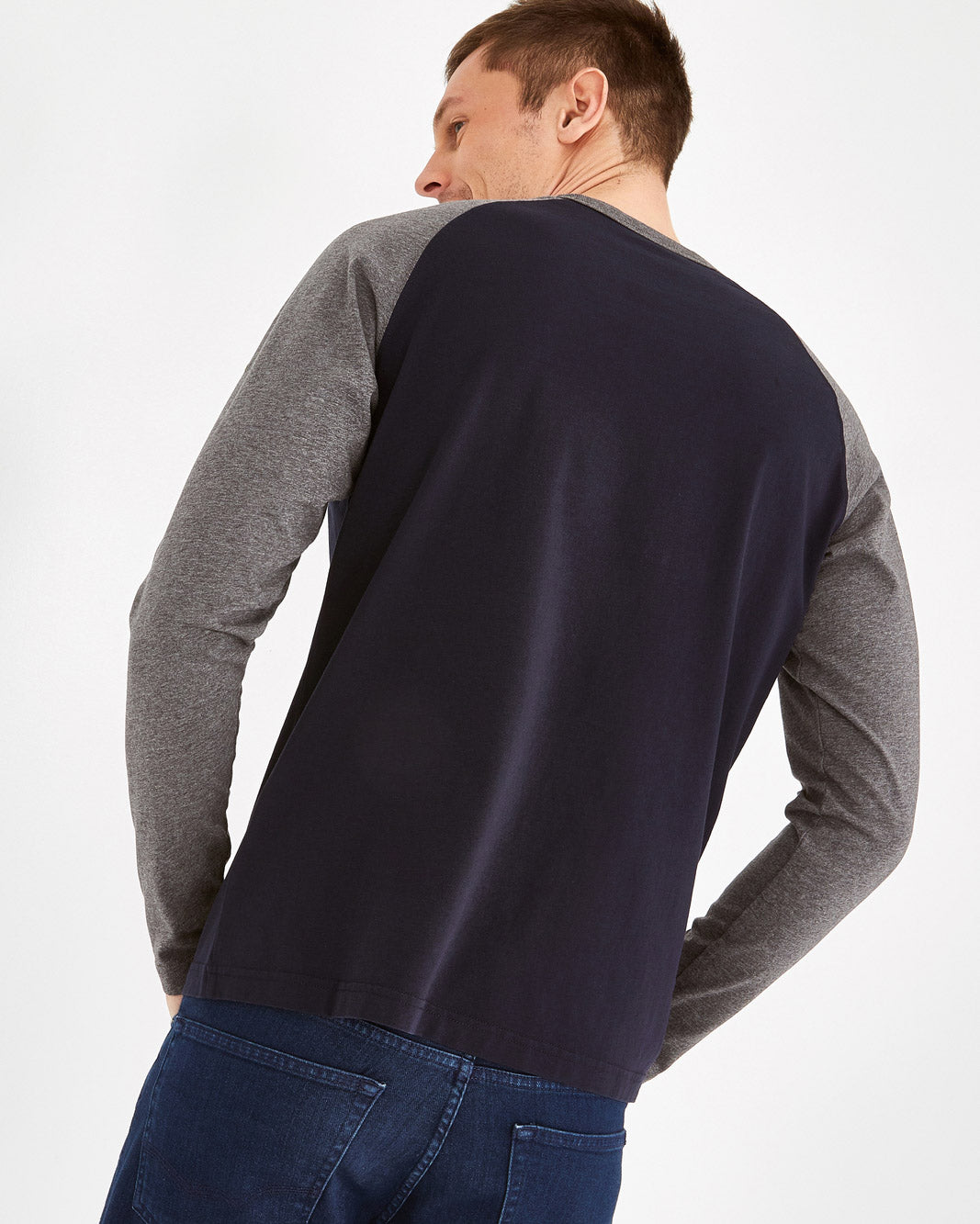 Dark Blue T-Shirt Manches Longues Eden Park