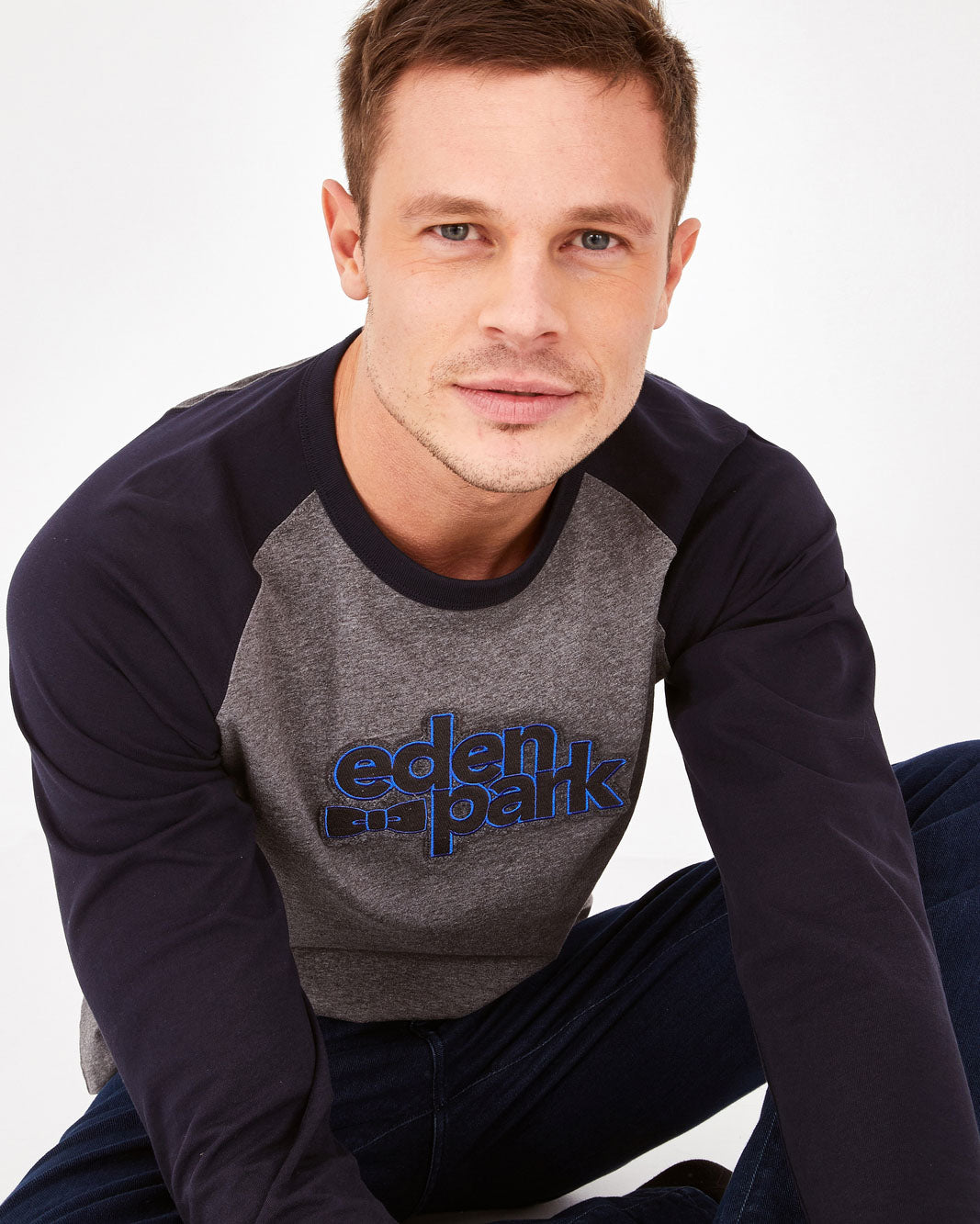 Dark Grey T-Shirt Manches Longues Eden Park