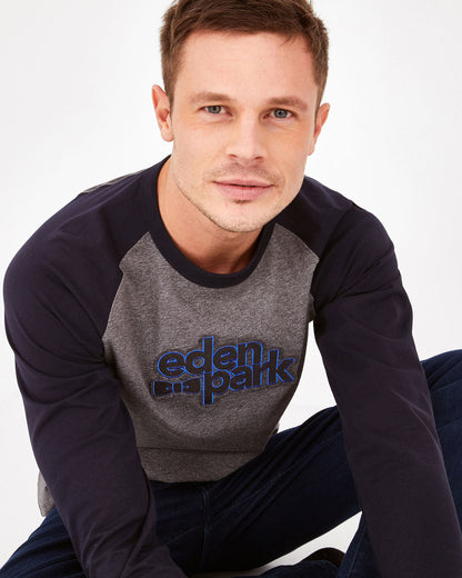 Dark Grey T-Shirt Manches Longues Eden Park