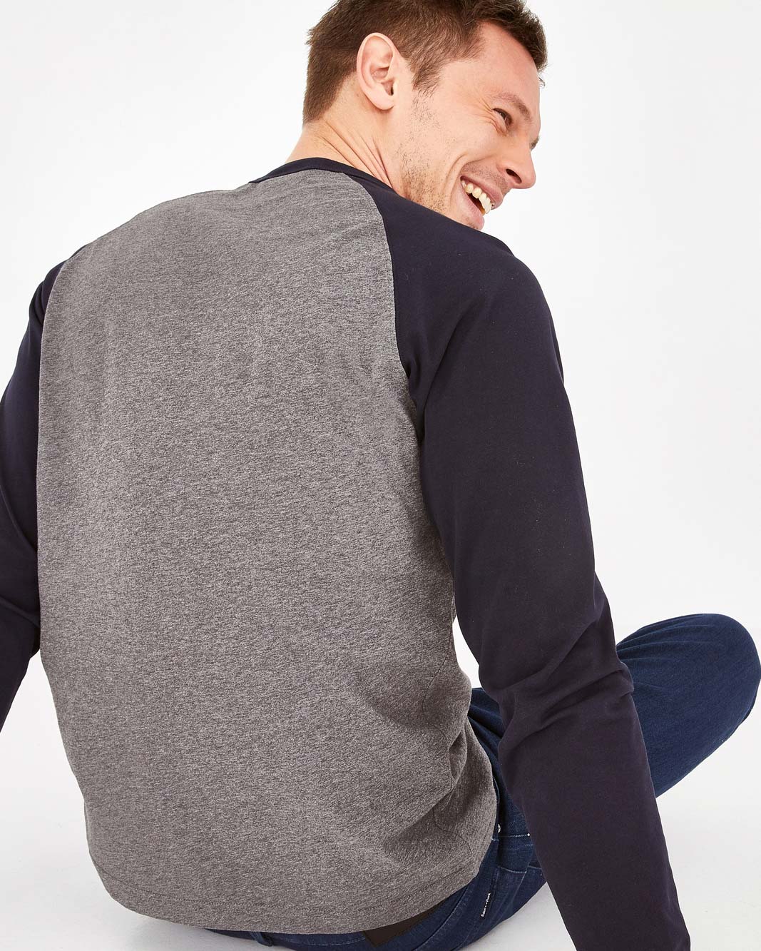 Dark Grey T-Shirt Manches Longues Eden Park