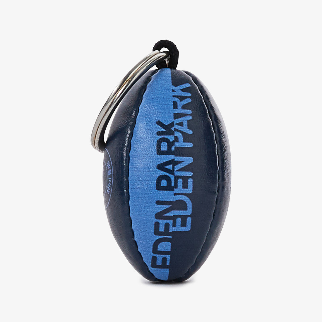 Two-Tone Blue Rugby Ball Key Ring