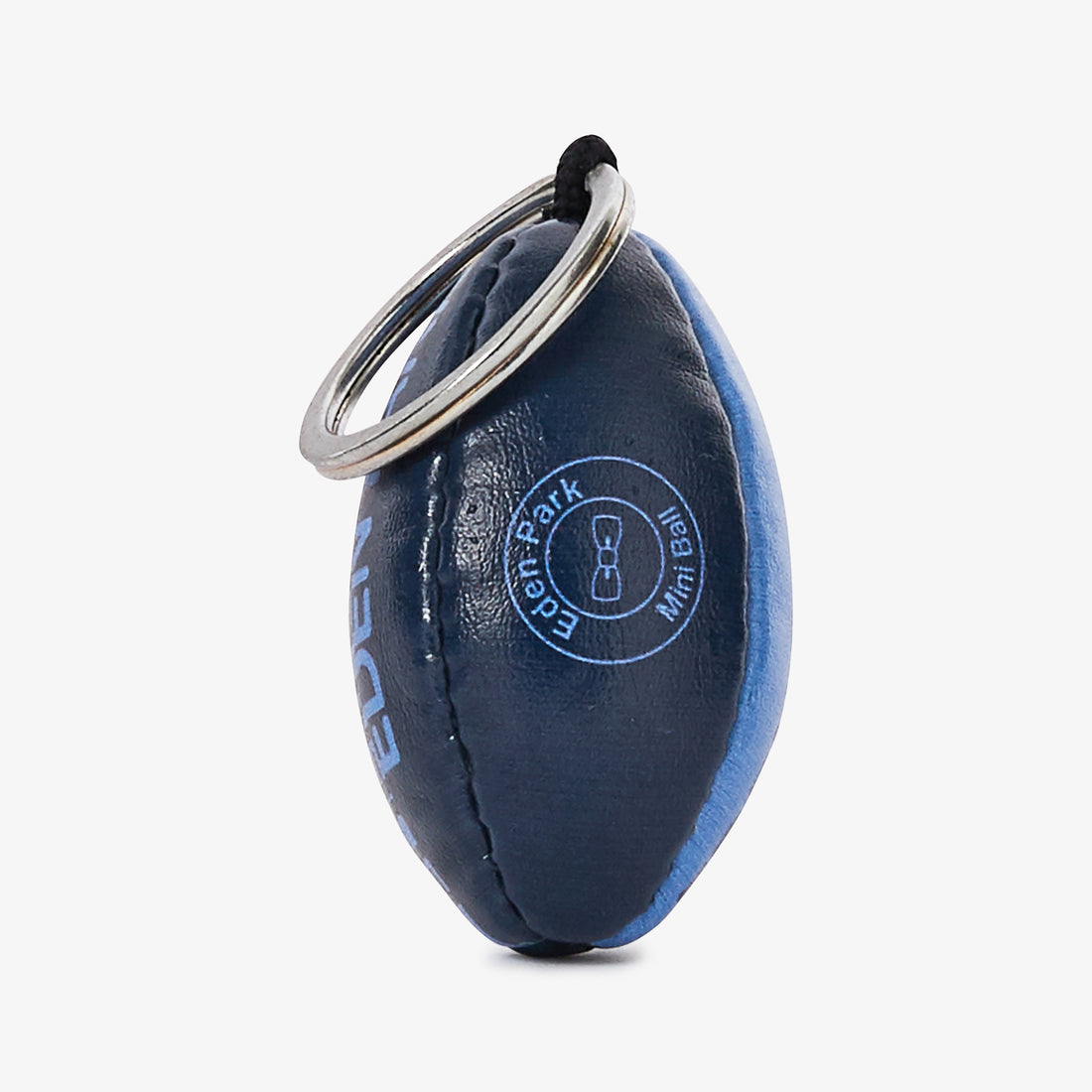 Two-Tone Blue Rugby Ball Key Ring