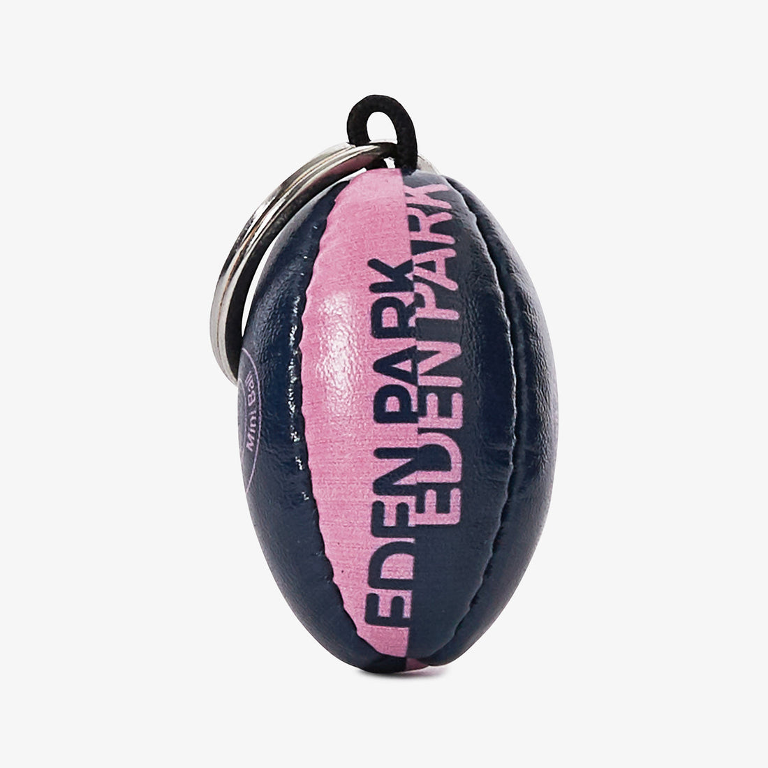 Two-Tone Pink Rugby Ball Keyring Eden Park