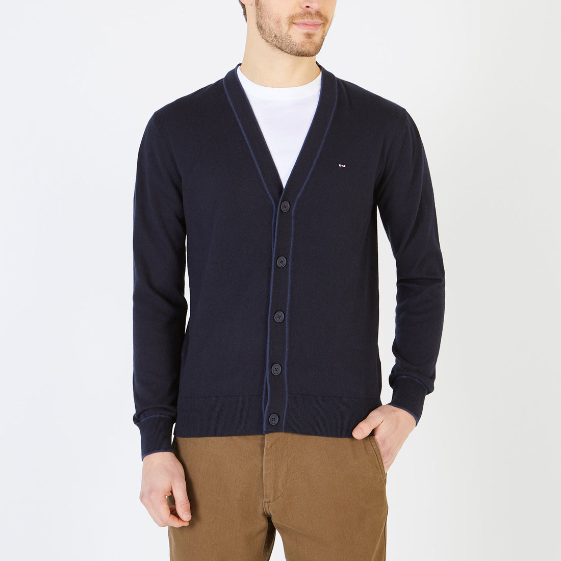 Navy Knit Cardigan Eden Park